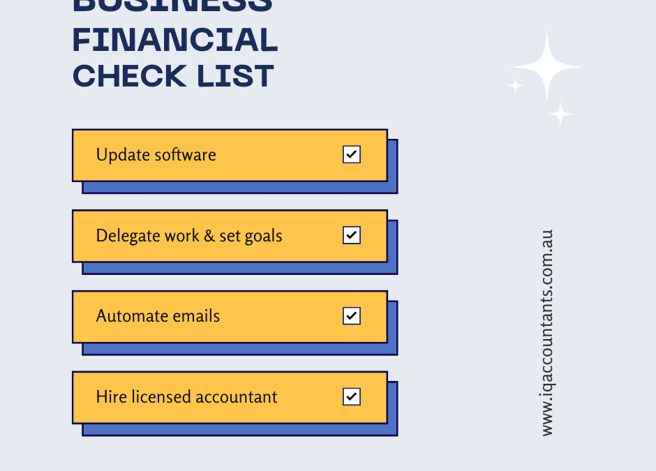 Business Financial Checklist