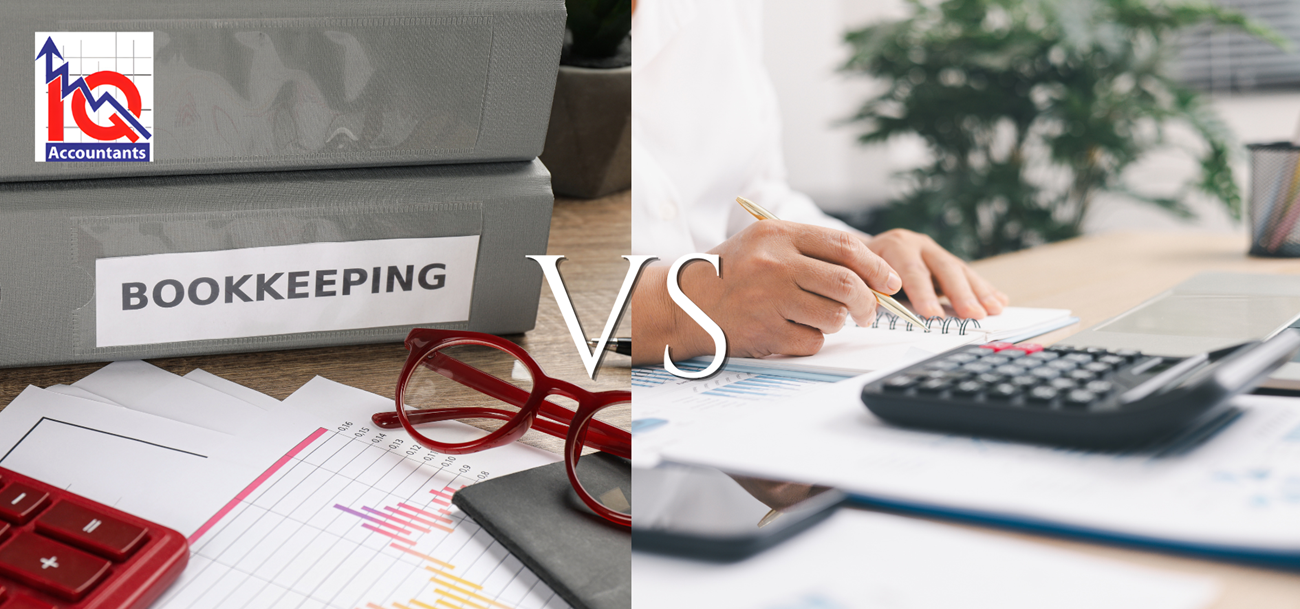 bookkeeper vs accountant, iq accountants gold coast
